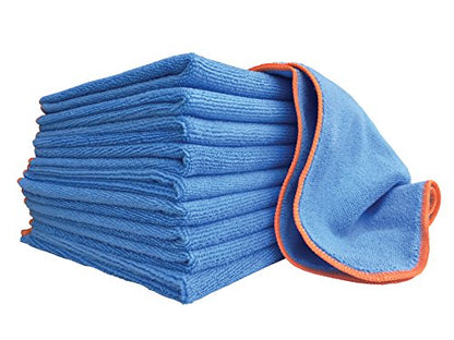 Silver-Infused Microfiber Cloths. Go Beyond Ordinary Cleaning. 10 Washable/Reusable 12"x12" Cloths.
