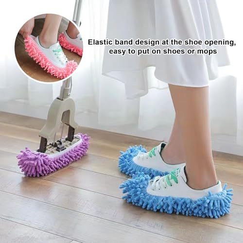 20 Pcs Mop Slippers,10 Pairs Mop Socks,Microfiber Mop Shoes