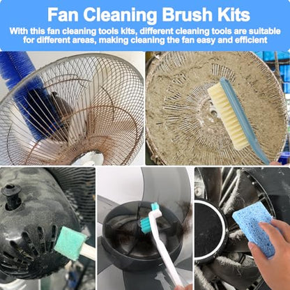 XANGNIER Fan Cleaning Brush Dust Removal Tool Kit,Bendable,10 Pcs - color: Multicolor1