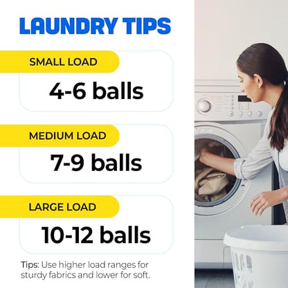 HASHI 12 Pack Pet Hair Remover Laundry Ball, Washer & Dryer Lint, Sky Blue - color: Sky Blue