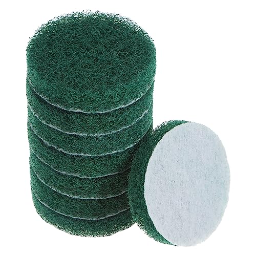 HARFINGTON 8pcs Drill Power Brush 3 inch Tile Scrubber Scouring Pads 180-240 Grit for Bathroom Kitchen Household Cleaning - color: Green, size: 180-240 Grit