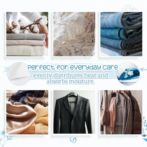 HunnmingRe 4 Pcs Cotton Pressing Cloth for Ironing 24 x 24 Inch
