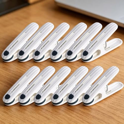 12 Pack Laundry Hooks, Multi Hanging Clips for Closet Organizer, Windproof Drying Rack Accessories for Pants, Socks, Towels, Hats