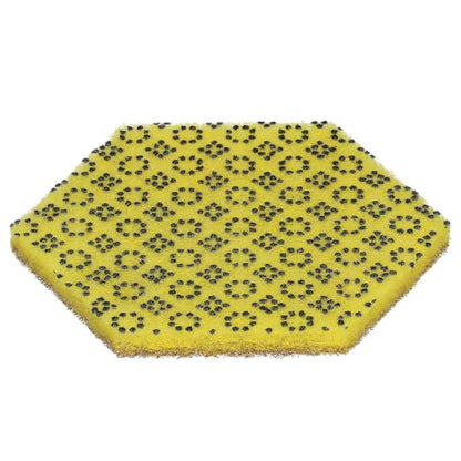 Scotch-Brite Low Scratch Scouring Pad 2000HEX, Yellow, 60 Each/case - color: Yellow, size: 60/Case