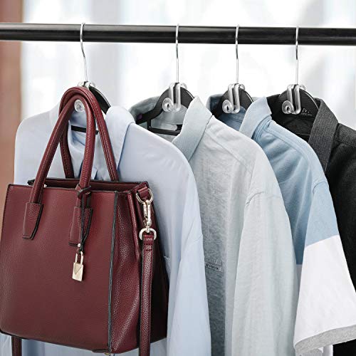 Mlici 60 Pack Space Saving Hanger Hooks, Connector Hooks for Closet, Clear - color: Clear