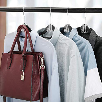 Mlici 60 Pack Space Saving Hanger Hooks, Connector Hooks for Closet, Clear - color: Clear