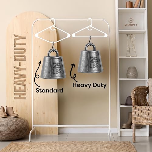 Ultra Heavy Duty Plastic Clothes Hangers – White Strong Durable Coat & Suit Hangers – Thick Plastic Closet Organizer Hangers (White, 10) - color: White, size: 10