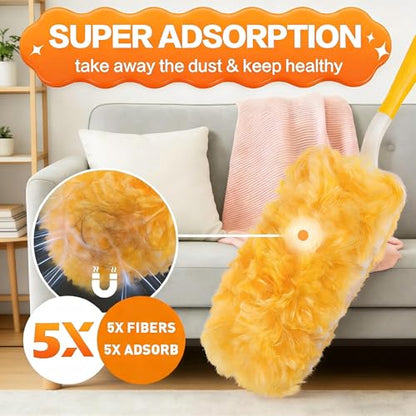 30 Count Heavy Duty Duster Refills for Swiffer, Multisurface 360° Dusters