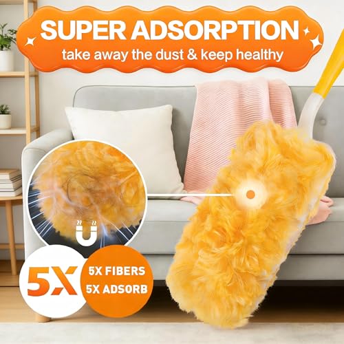 30 Count Heavy Duty Duster Refills for Swiffer, Multisurface 360° Dusters
