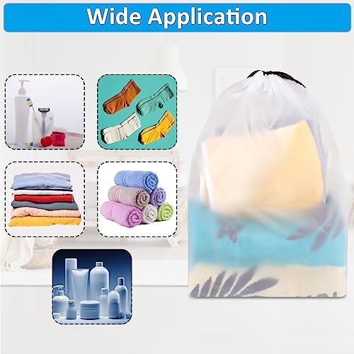 Clear Shoe Bags for Travel 5 PCS, Drawstring Travel Shoe Bags for Packing - color: Clear, style: 5 Pack