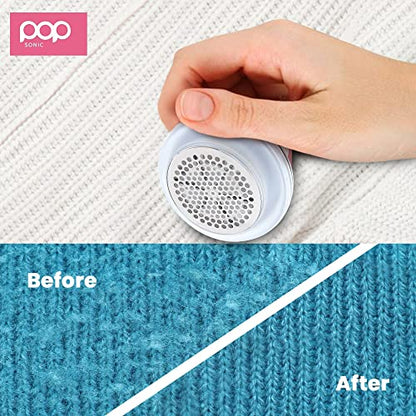 Fabric Shaver, Lint Remover Electric (Rose Gold) – Rechargeable, 6 Blade System, Fabric Lint Shaver w/LED Light | One-Touch Activation Pill Shaver for Clothes - Electric Lint Remover Fabric Shaver - color: Rose Gold