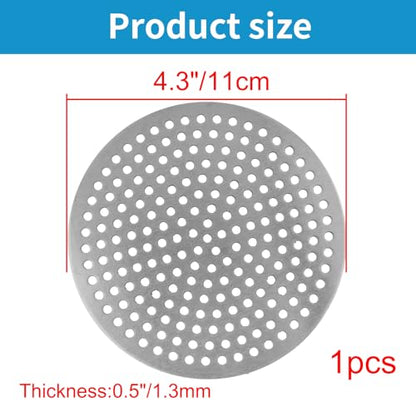 Round Drain Cover Grates 4.3"/11cm Dia Drain, 304 Stainless Steel Drainage Grate Cover Round Replacement Floor Drain Strainer for Shower, Bathroom Floor, Balcony, and Outdoor Garden Drains - size: 4.3"/11cm