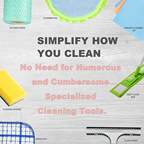 Basic Package - Enviro Cleaning Cloth Cleans without leaving a trace. For Household Enviro Dusting Cleaning Homes, Cars, Bars, Office, Solving Problems, Only Water Is Needed To Complete The Cleaning. - color: Enviro Cloth (Grey & Pink)