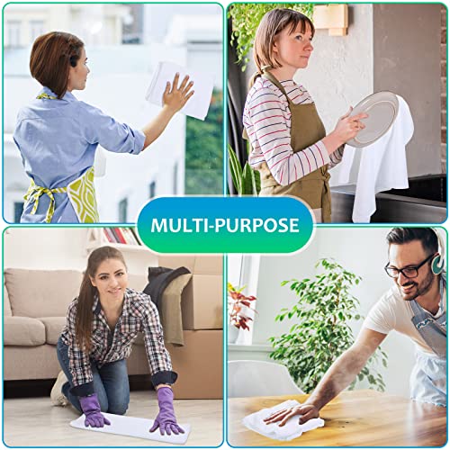Newwiee 3 Pcs Extra Large Microfiber Cleaning Cloth - color: White