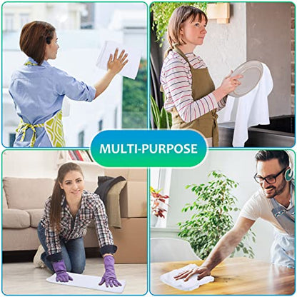 Newwiee 3 Pcs Extra Large Microfiber Cleaning Cloth - color: White