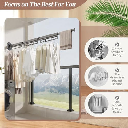 The Gospel of Tiny Homes!Clothes Drying Racks Wall Mounted,Foldable,Space-Saving Laundry Solution for Apartments and Bathrooms,Durable Metal Design (White) - size: 3Fold-White