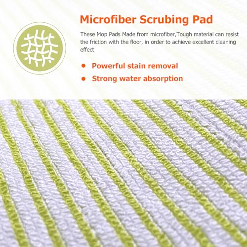 6 Pack Vacmop Shark Vacuum Pads for Shark AV2610WA, RV2610WA, RV2620WD, RV2410WD, Matrix Plus AI Ultra 2-in-1 Robot Vacuum - size: 6 Pack Mop Pads
