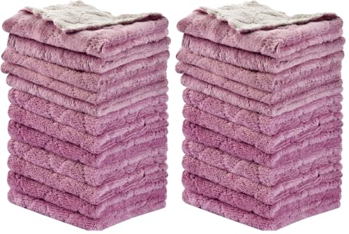 OstWony 12PCS Kitchen Towels Dish Cloths, Reusable Cleaning Rags 10x6in (Pack of 2) - size: 10 inches x 6 inches (Pack of 2)