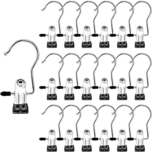 Laundry Hooks Hanging Clips Clothes Pins Closet Hanger Organizer Clamps Socks Towel Clips Heavy Duty Clothespins Bulk Hanger Clips for Closet Travel Pants Socks Handbags, 50 Pack - color: Black, size: 50 PACK