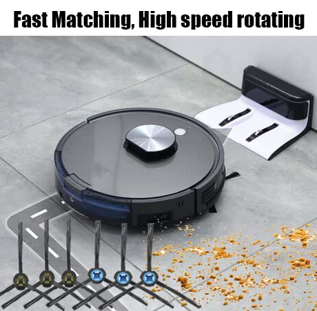 6pcs Replacement Side Brushes for Ilife V8 V80 V8S X800 X785 X750 A9S A7 Robot Vacuum Cleaner Accessories 3pairs Left&Right Blue&Yellow