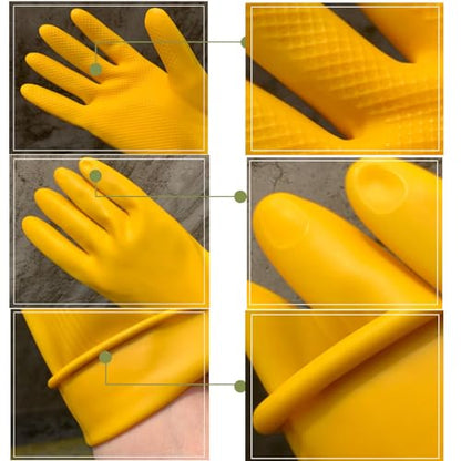 Household Cleaning Gloves, Dishwashing Gloves for Kitchen, 8 Pairs - size: X-Large