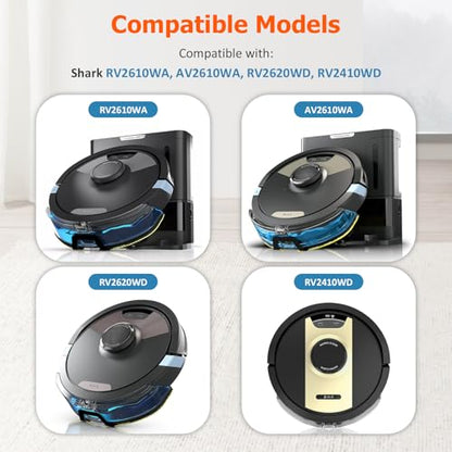 6 Pack Vacmop Shark Vacuum Pads for Shark AV2610WA, RV2610WA, RV2620WD, RV2410WD, Matrix Plus AI Ultra 2-in-1 Robot Vacuum - size: 6 Pack Mop Pads