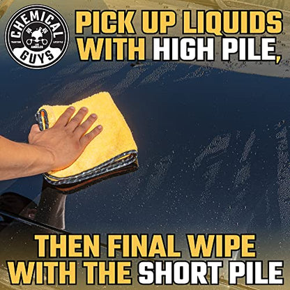 Chemical Guys, Large Microfiber Drying Towel for Cars, 36 x 25 in, Yellow - size: 36"x25", style: 1 pack