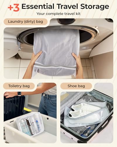 BAGSMART Travel Vacuum Bags with Rechargeable Electric Pump, 12PC Kit - size: 12 Pcs Travel Sets