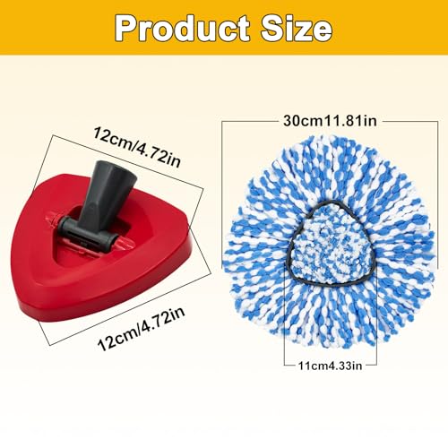 5Pack Mop Replacement Head for O Cedar RinseClean 2 Tank System - color: 4blue