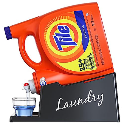 Skywin Liquid Laundry Detergent Holder Stand - 1 Pack - Black with Print - color: Black/White Print