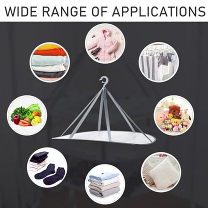 1 Tier Folding Mesh Clothes Drying Rack with Internal Fixation - size: 1 Tier