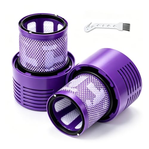 Only Compatible with Dyson V10 Animal, V10 Absolute Filter Replacement - size: 2 Pack