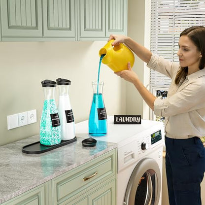 3 Pack Laundry Detergent Dispenser Container, 54OZ Laundry Soap Dispenser