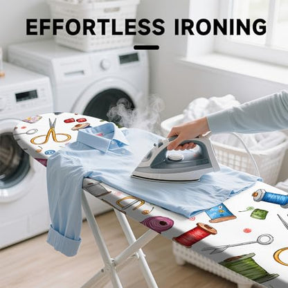 Ironing Board Cover 15"x54"，Standard Ironing Board Replacement Cover，Easy Fit - color: Colorful, size: 15"x54"