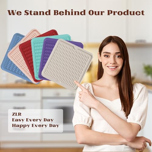 ZLR 4-in-1 Silicone Mat: Air Fryer & Coffee Maker, 12"x12", Mint Green - color: Mint Green, size: 12" x 12"