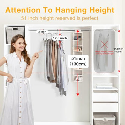 HOUSE DAY Space Saving Hangers for Clothes 4 Pack, Metal Magic Hanger - size: 4 Pack