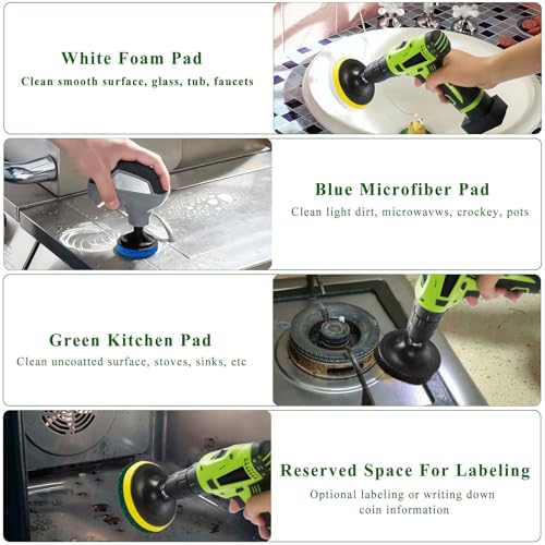 32 Pcs Electric Cleaning Brush Pad Set Fit for Dremel Versa Cleaning Brush