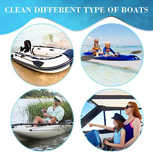 Outus 8 Pack Boat Erasers for Cleaning Magic Scuff Sponge Boating Erasers Accessories Gifts Hull Cleaner Vinyl Seat Cleaner All Purpose Scrubber Kitchen Bathroom Shower Oven Cleaning Supplies - style: Wave