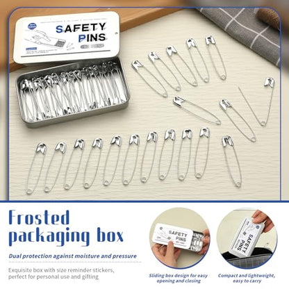 Jmuiiu 2.2 Inch/50 Pcs Safety Pins, Durable Clothes Pins - size: 2.2 inch-50 pcs