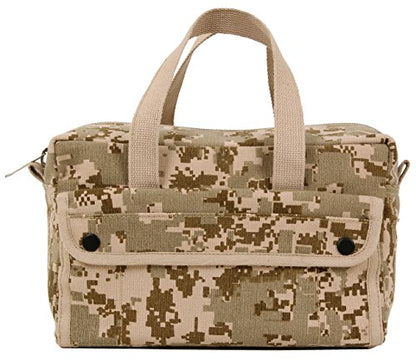 Rothco GI Style Mechanics Tool Bag, Heavy-Duty Canvas Tool Storage - color: Desert Digital Camo