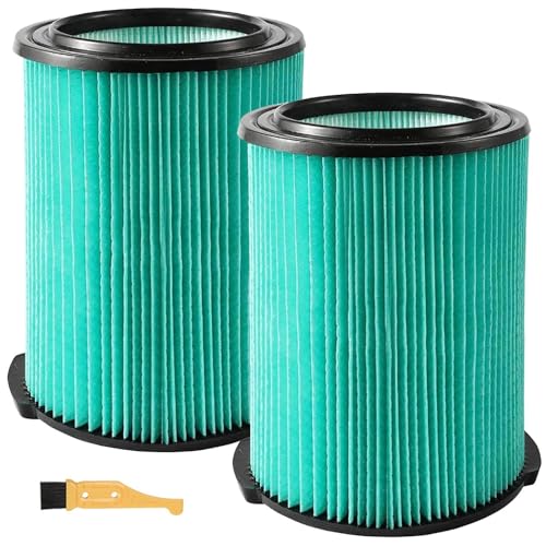 VF6000 5-Layer Replacement Filters for Ridgid Shop Vac Wet Dry Vacs - color: Green VF6000, size: M 2 Pcs Filters