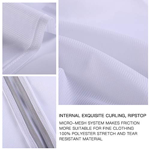 Laundry Bags Mesh Wash Bags, Large Lingerie Bags for Washing Sheet, 4XXL - color: White, size: 4XXL(24x24")