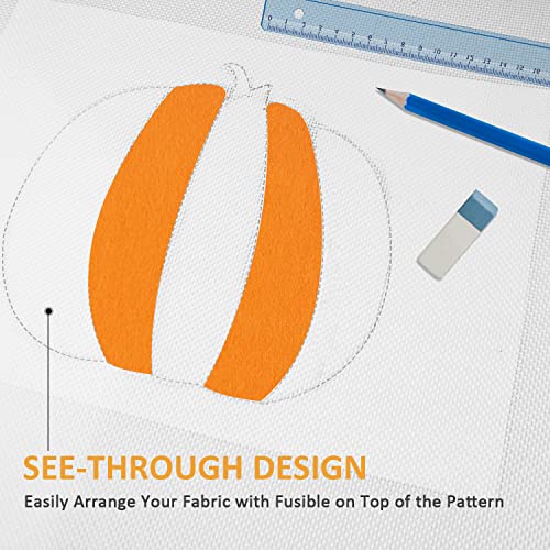 Applique Fusing Mat,17" x 24"Applique Pressing Sheet with See-Through Design for Arts Crafts Creation,Silicone Mat Including Bonus Teflon Coated Pressing Sheet and Silicone Iron Rest Pad - size: 17" x 24"