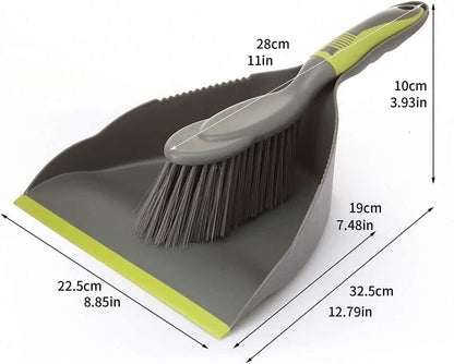 Dust Pan Broom Dustpan Brush - Dust Pans with Brush, Hand Broom and Dustpan Set, Handheld Broom and Dustpan Set, Used to Clean Floors, Tables, Animal Cages, PET Fiber Bristles (3pcs) - size: 3 count