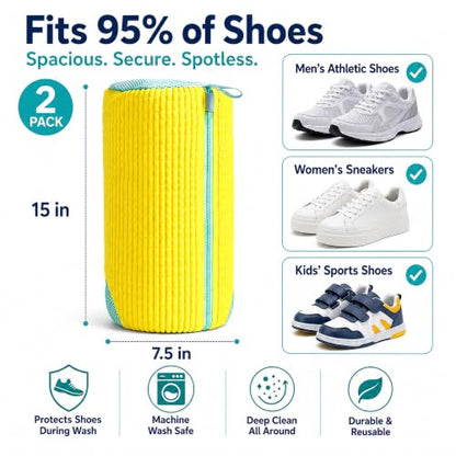 2-Pack Shoe Washing Machine Bag for Sneakers