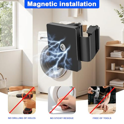Strong Magnetic Mop Broom Holder, 2 Pack | Heavy Duty Magnetic Mop Hanger, For Refrigerators,Laundry Room Garage Kitchen Workshops - size: 2Pcs Magnetic Broom Holder