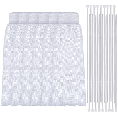 Shappy 24 Pack Washing Machine Lint Traps with Cable Ties (White) - color: White
