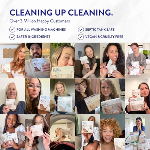 The Clean People Laundry Detergent Pods - Hypoallergenic Laundry Pods - Ultra Concentrated, Recyclable Packaging, Stain Fighting - Fresh Scent, 96 Pack - size: 96 Count
