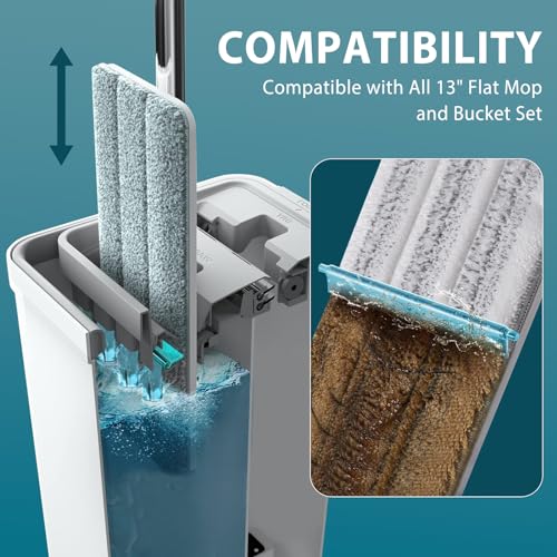 4 Pack Mop Replacement Pads Compatible with Joymoop Flat Mop - color: 4 Pack