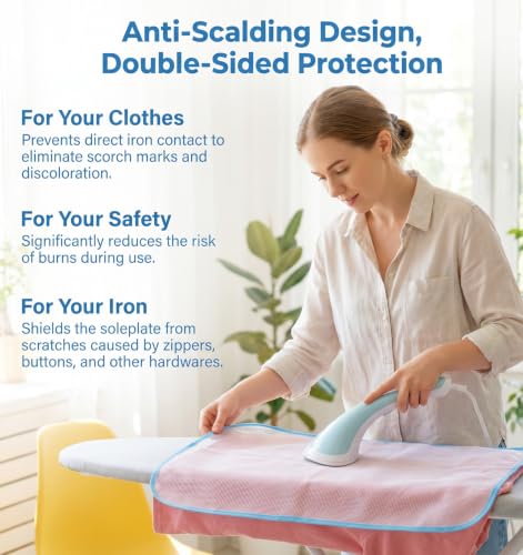 3 Pcs Pressing Cloth for Ironing - Ironing Cloth to Protect Clothes